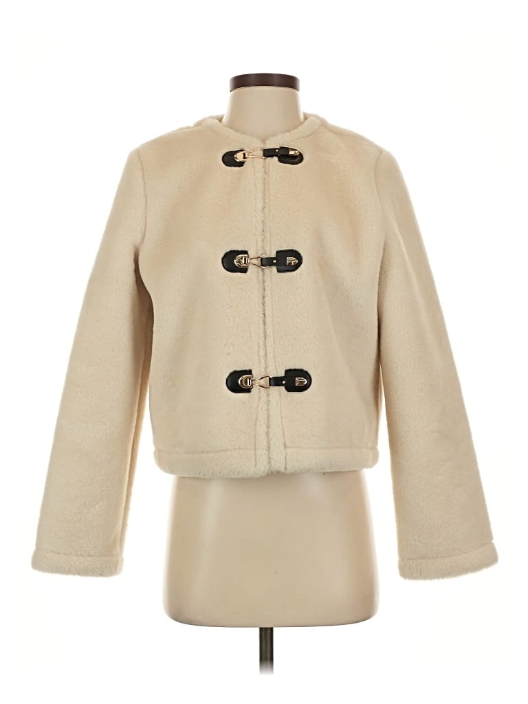 Pre-owned Zara Coat In White