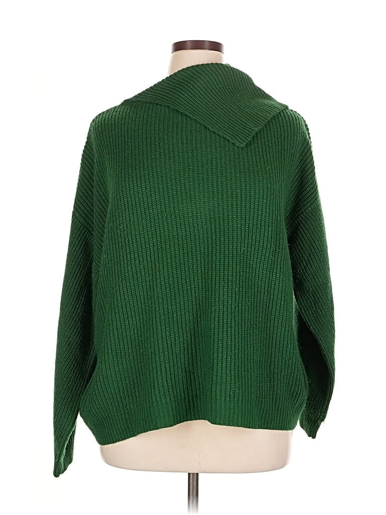 Pre-owned Eloquii Coat In Green