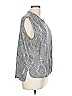 Allette 100% Polyester Metallic Silver Sleeveless Top Size L - photo 4