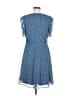 DKNY 100% Polyester Polka Dots Blue Casual Dress Size 8 - photo 2
