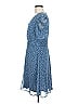 DKNY 100% Polyester Polka Dots Blue Casual Dress Size 8 - photo 5