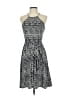 Ann Taylor Houndstooth Black Cocktail Dress Size 0 - photo 1