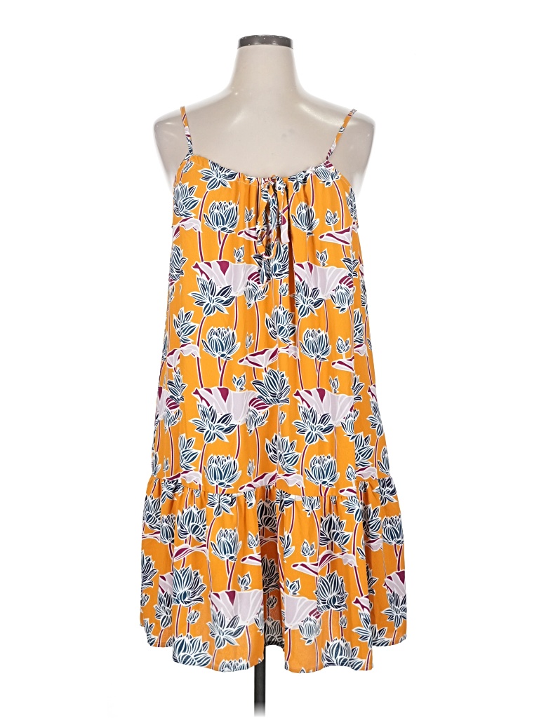 Pre-owned Cupshe Sleeveless Top Orange Halter Neckline Tops