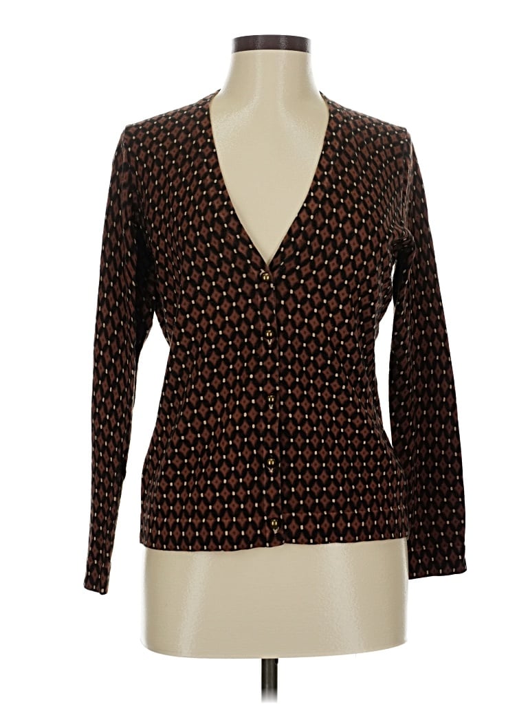 Pre-owned Charter Club Cardigan Sweater In Brown