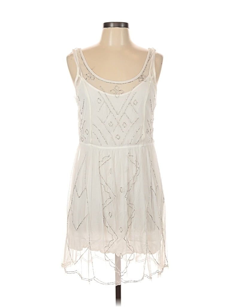 Pre-owned Abercrombie & Fitch Cocktail Dress In White