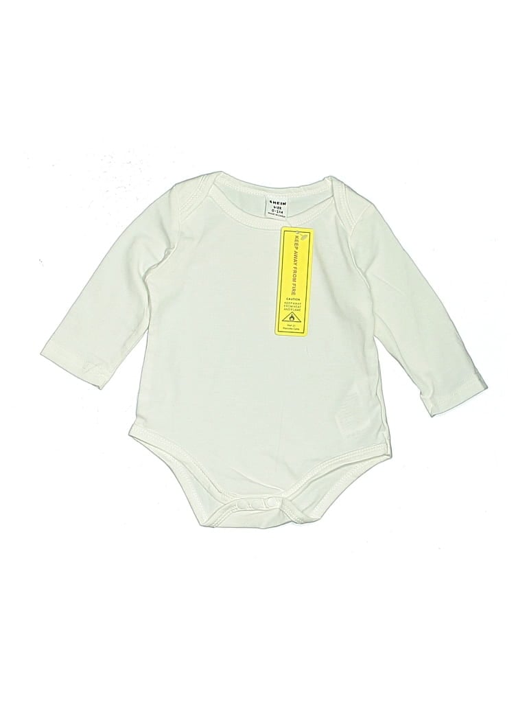 Shein Babies' Long Sleeve Onesie In Green