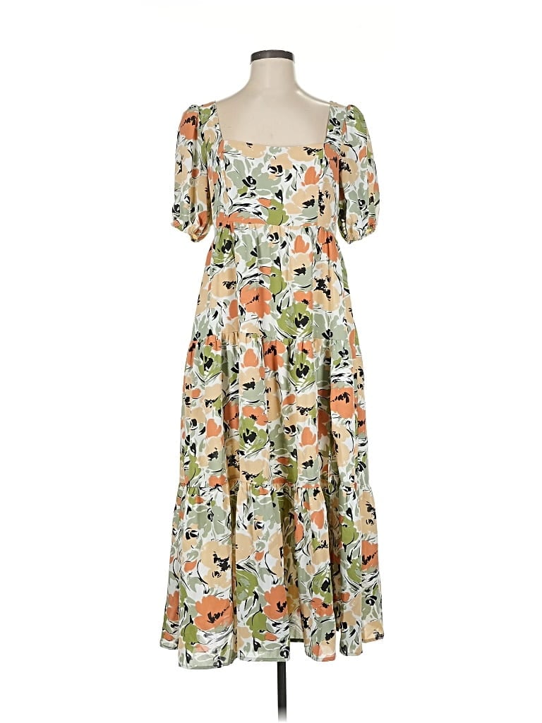 Pre-owned Astr Casual Dress In White