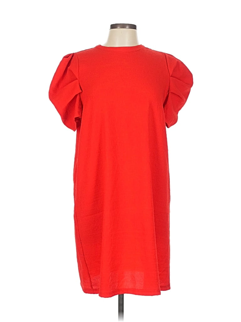 Pre-owned Shein Casual Dress In Red