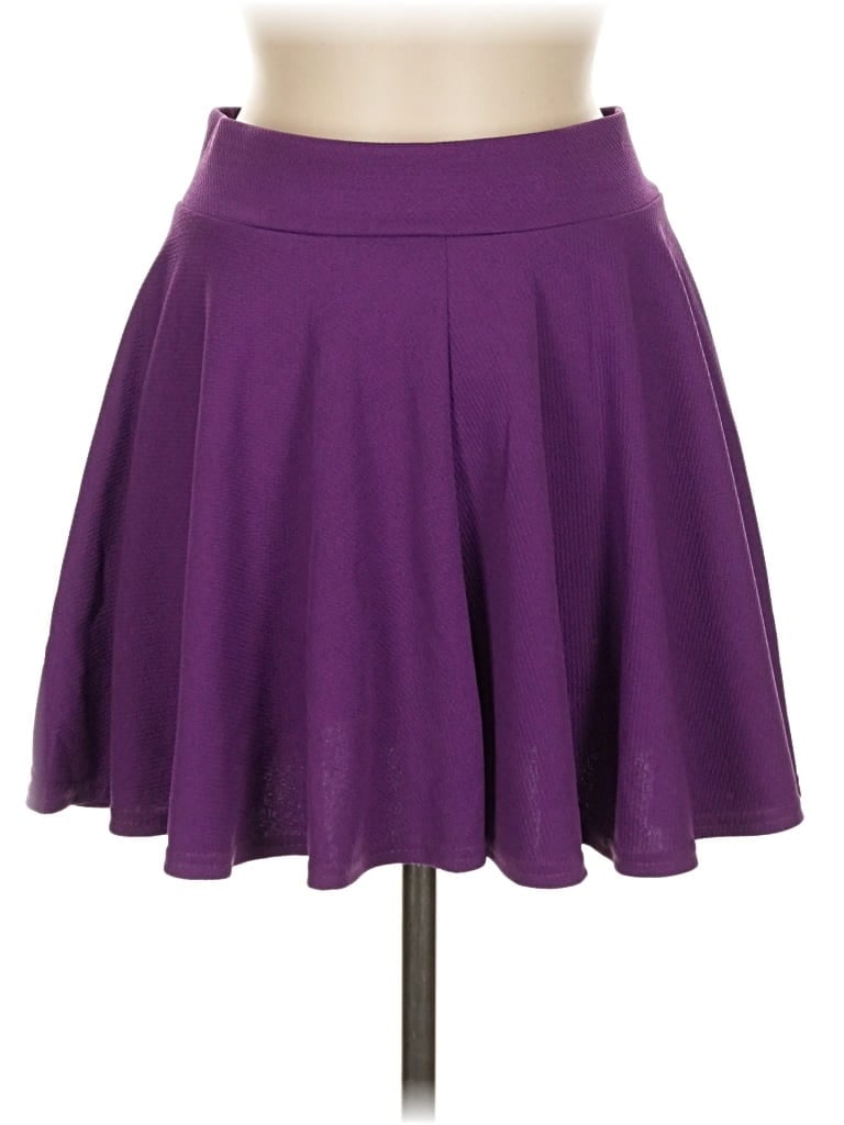 Urban Coco Casual Skirt In Purple