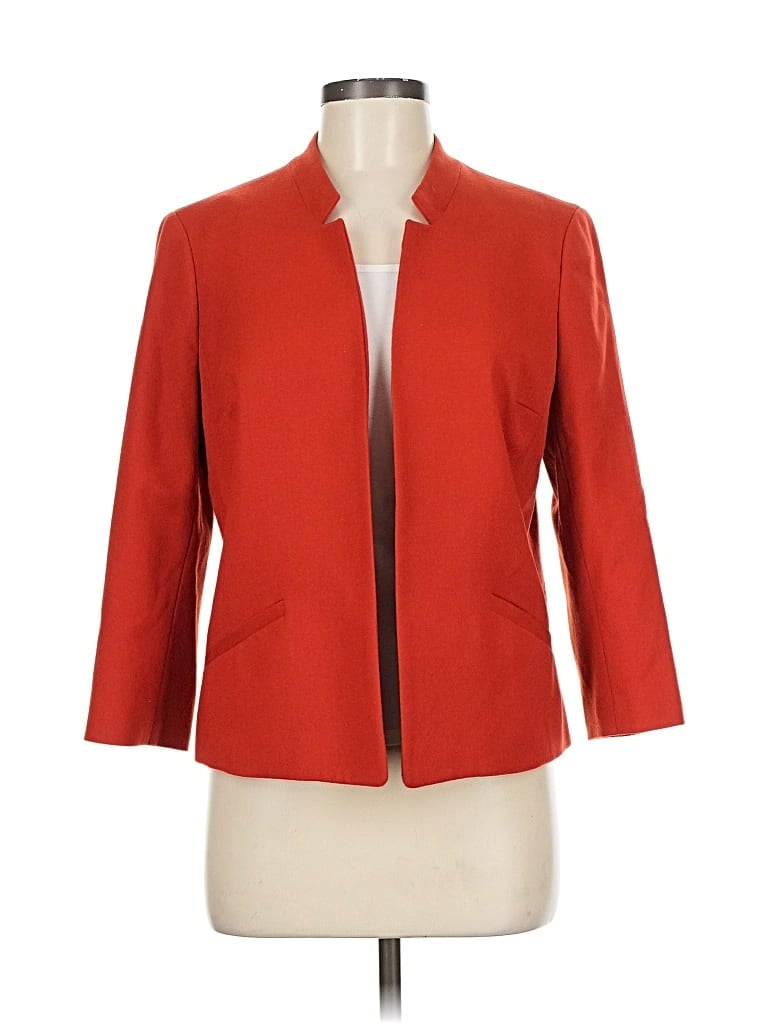 Pre-owned Talbots Wool Blazer Jacket In Red