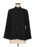 JM Collection Houndstooth Black Long Sleeve Blouse Size 8 (petite) - photo 1