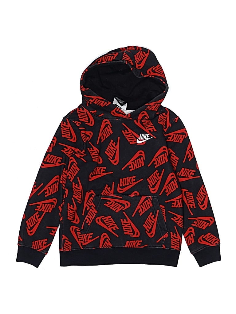 Pre-owned Nike Kids' Pullover Hoodie In Black