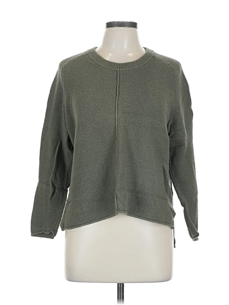 Pre-owned Madewell Pullover Sweater In Green