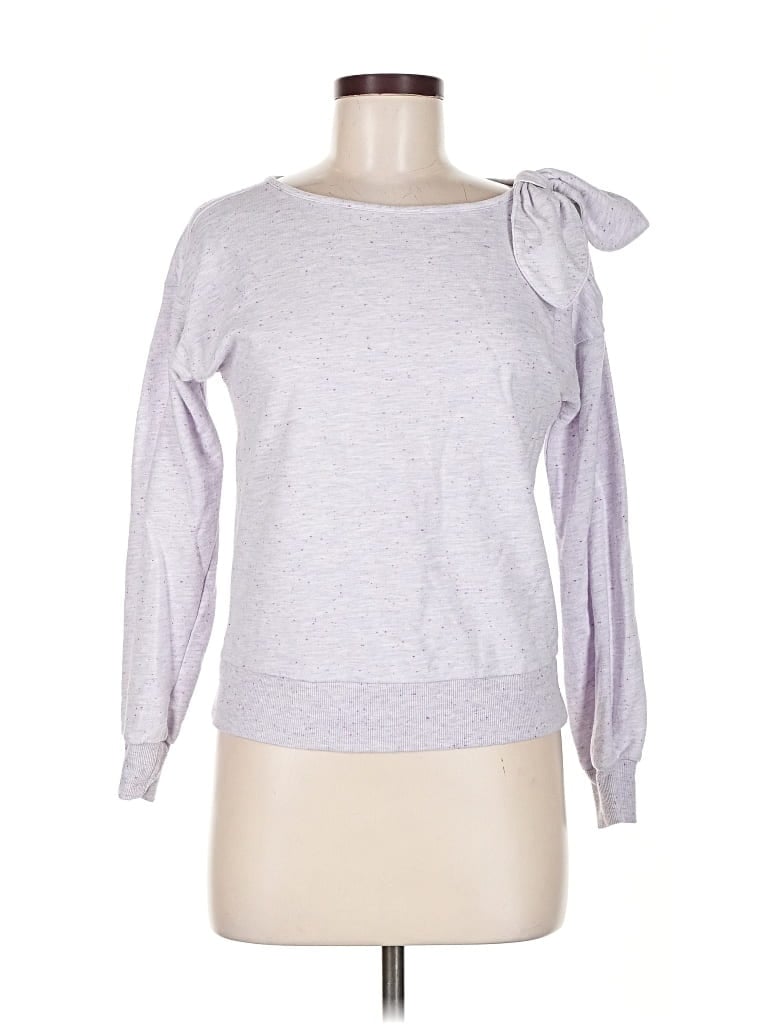 Pre-owned Charter Club Long Sleeve Top Purple Boatneck Tops