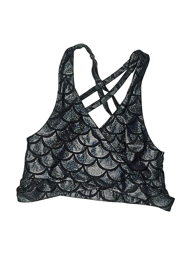 Assorted Brands Swimsuit Top Silver Swimwear In Black