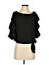 CeCe 100% Polyester Black 3/4 Sleeve Blouse Size XS - photo 1