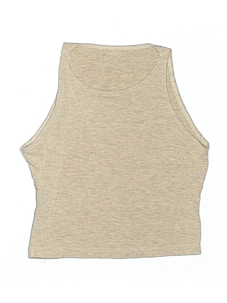 Pre-owned American Apparel Kids' Sleeveless T-shirt In Brown