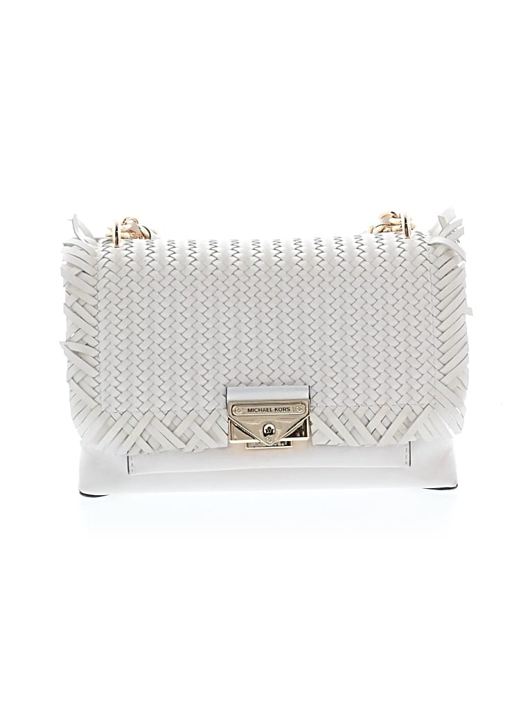 Pre-owned Michael Michael Kors Crossbody Bag In White