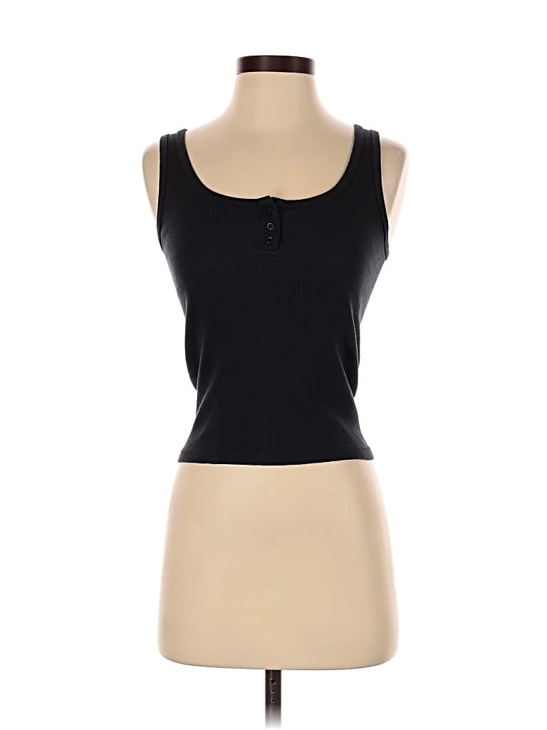 Pre-owned Brandy Melville Tank Top Black Strapless Neckline Tops