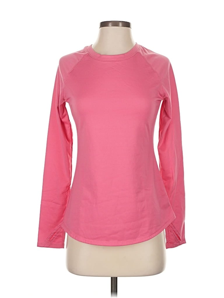 Pre-owned Cuddl Duds Sweatshirt In Pink