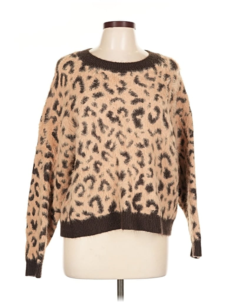 Pre-owned H&m Pullover Sweater In Brown