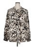 Vince Camuto 100% Polyester Animal Print Ivory Long Sleeve Blouse Size XL - photo 1