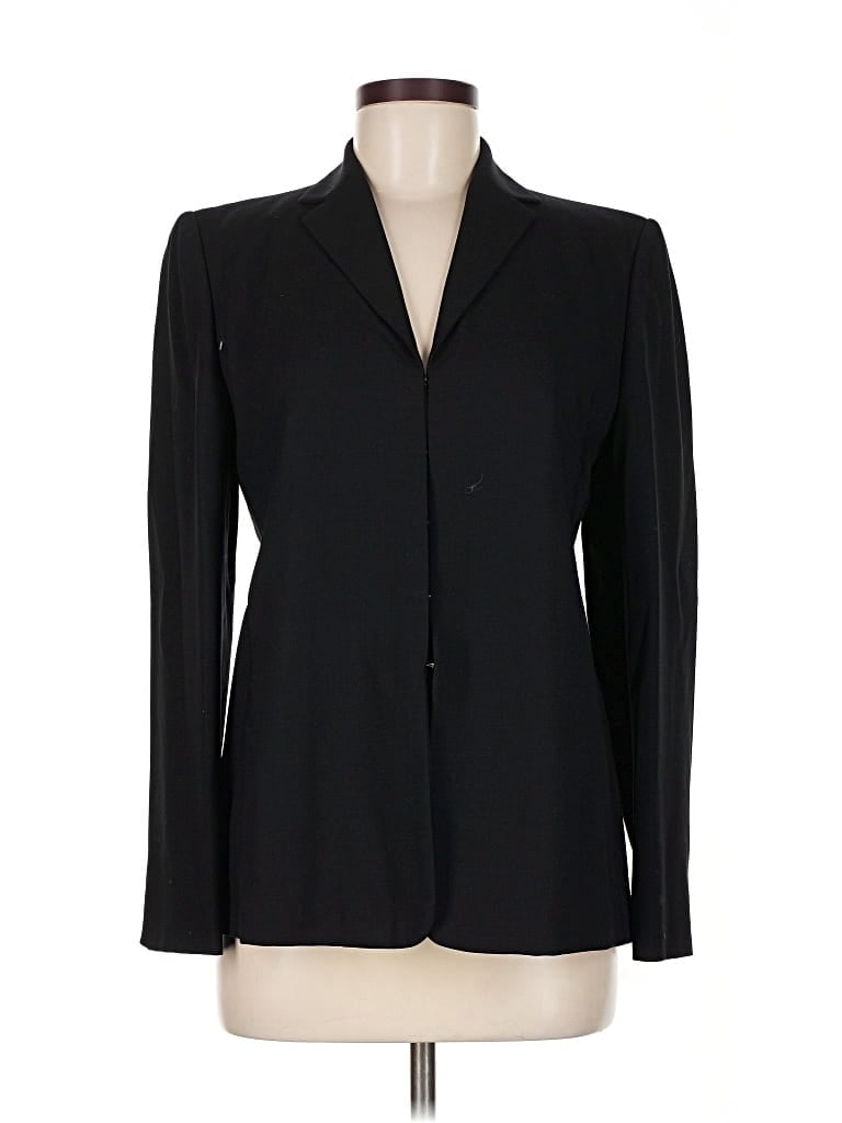 Pre-owned Banana Republic Wool Blazer Jacket In Black