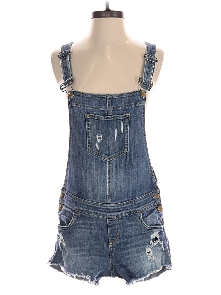 Pre-owned Guess Jeans Overall Shorts In Blue