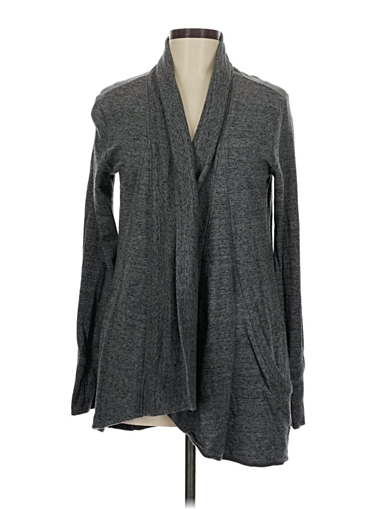 Pre-owned Athleta Cardigan Sweater In Gray