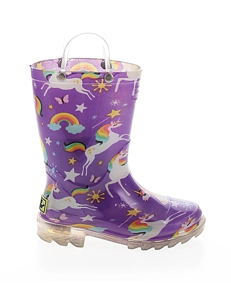 Pre-owned Western Chief Kids' Rain Boots In Purple