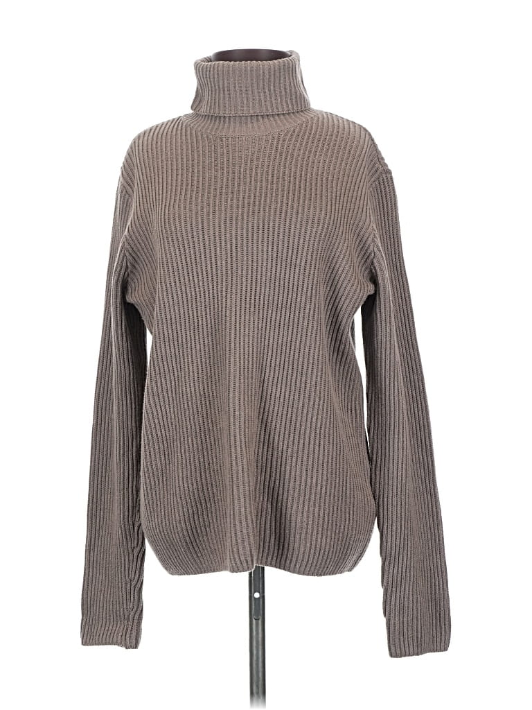 Pre-owned H&m Turtleneck Sweater In Gray