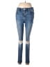 Topshop Hearts Blue Jeans Size 26 waist - photo 1