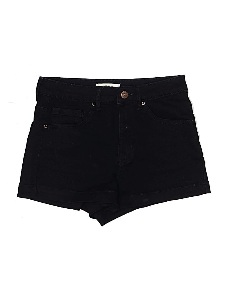 Pre-owned Forever 21 Denim Shorts In Black