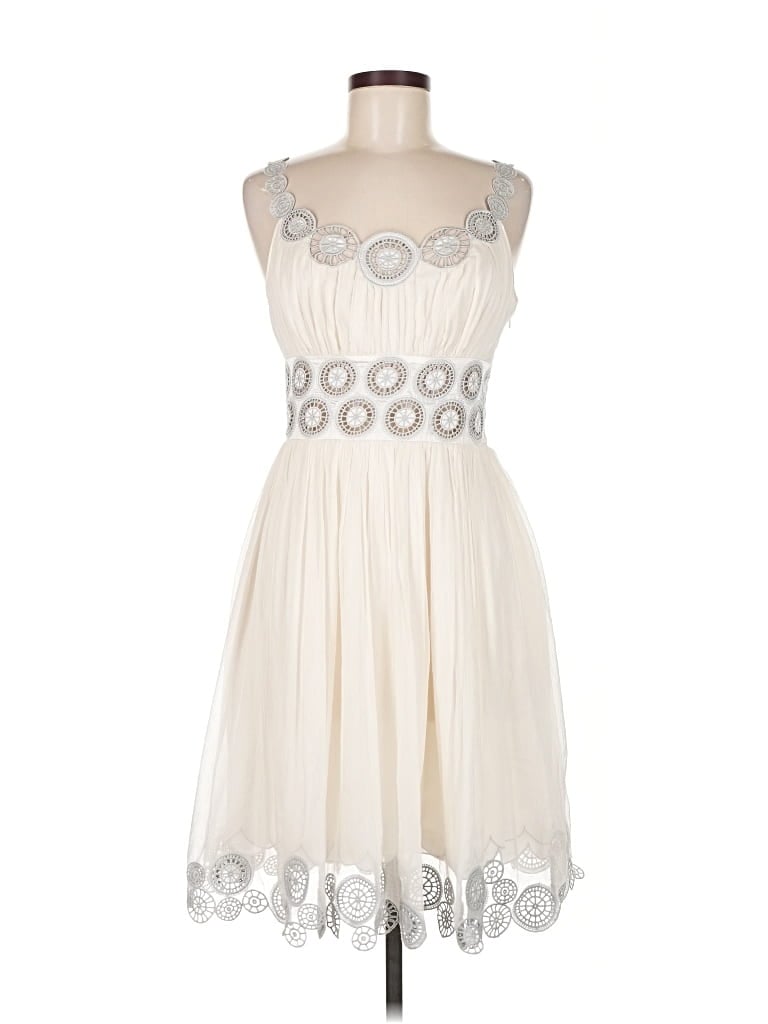 Pre-owned Catherine Malandrino Cocktail Dress In White