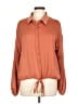 Hayden Brown Long Sleeve Blouse Size L - photo 1