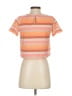 TONLÉ Stripes Orange Short Sleeve Top Size XS - photo 2