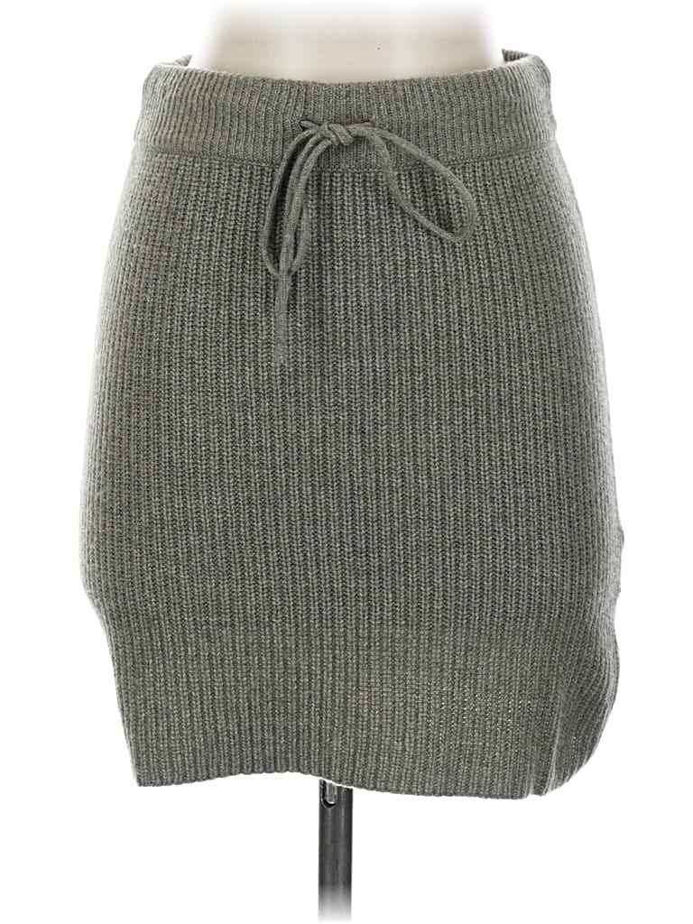 Madewell Wool Skirt In Gray