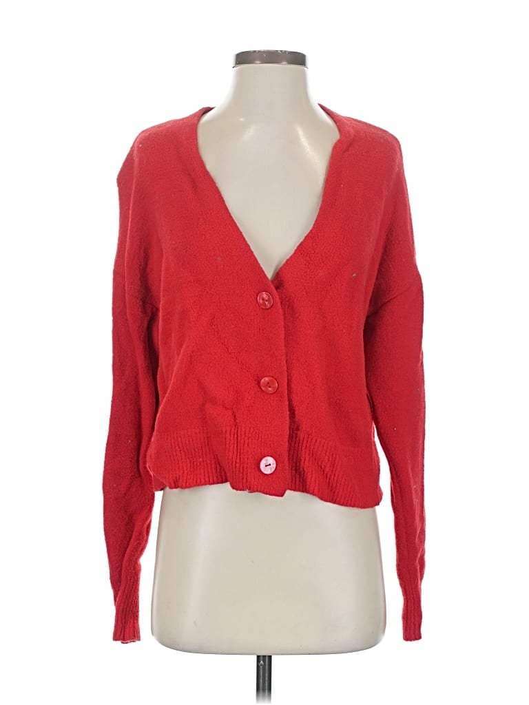 Pre-owned A New Day Cardigan Sweater In Red