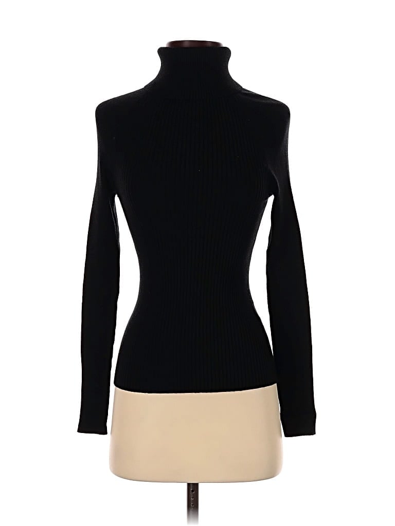Pre-owned Banana Republic Turtleneck Sweater In Black