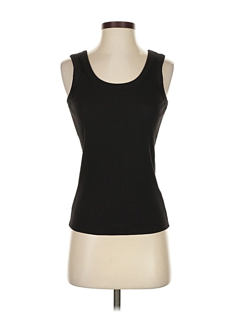 Pre-owned Uniqlo Tank Top Black Strapless Neckline Tops