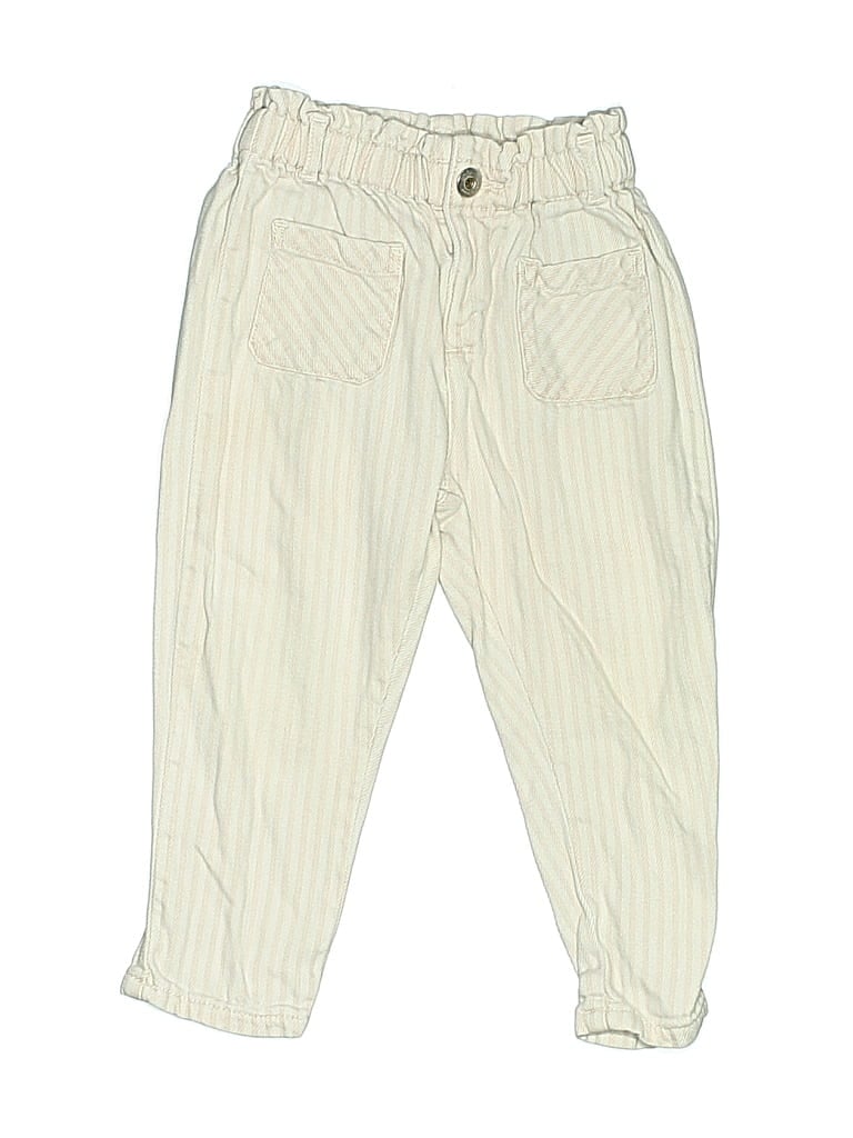 Pre-owned Zara Kids' Casual Pants In White