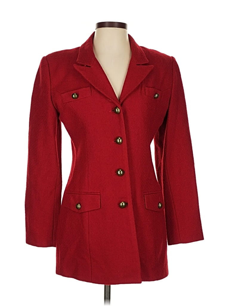 Pre-owned Neiman Marcus Blazer Jacket In Red