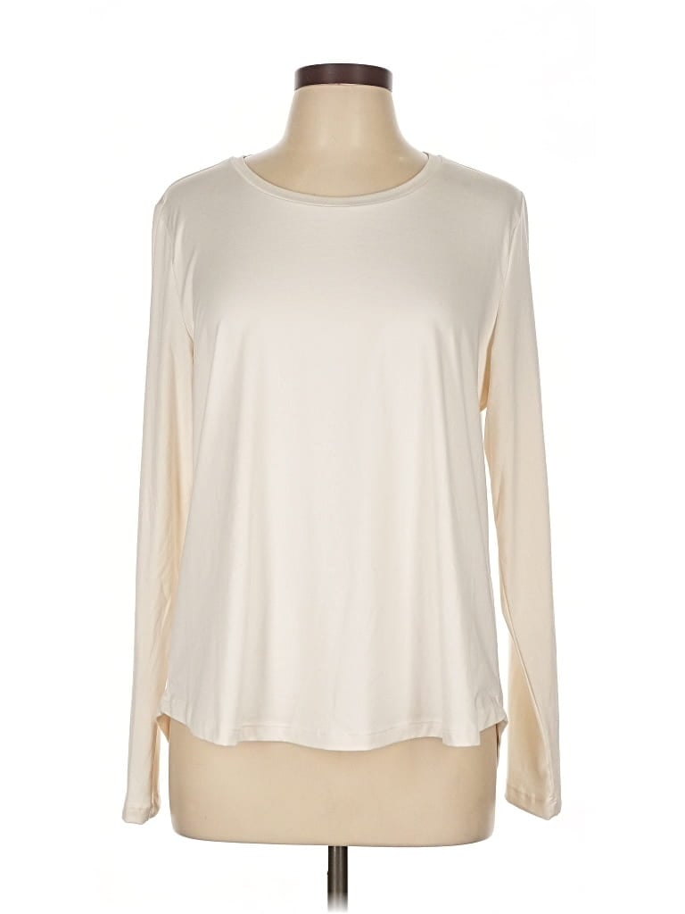 Pre-owned Iman Long Sleeve T-shirt In White