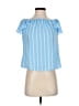 Atmosphere Blue Short Sleeve Blouse Size 0 - photo 1