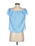 Atmosphere Blue Short Sleeve Blouse Size 0 - photo 2