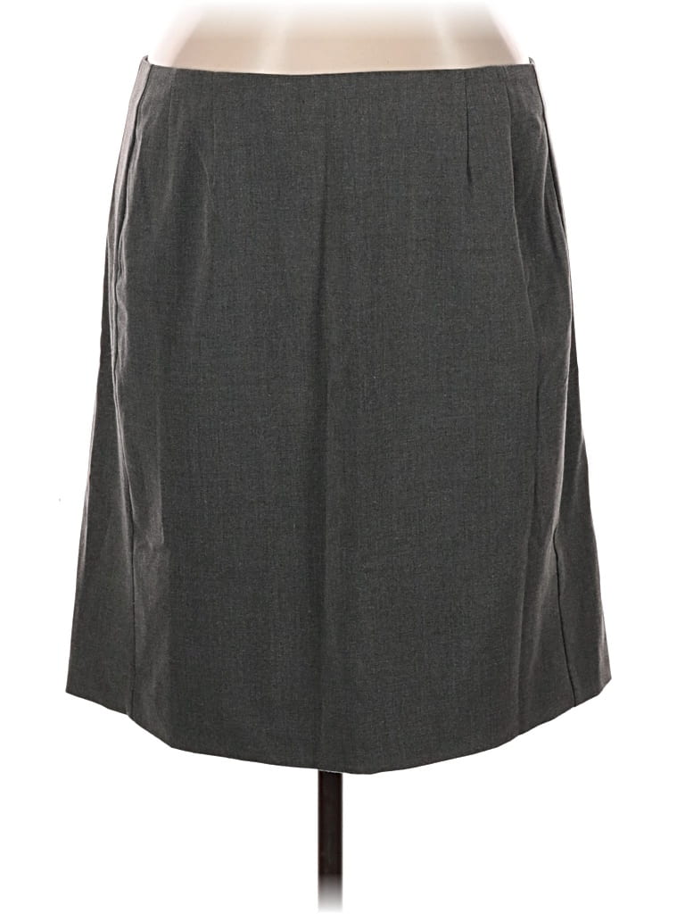 Pre-owned New York And Company Formal Skirt In Gray