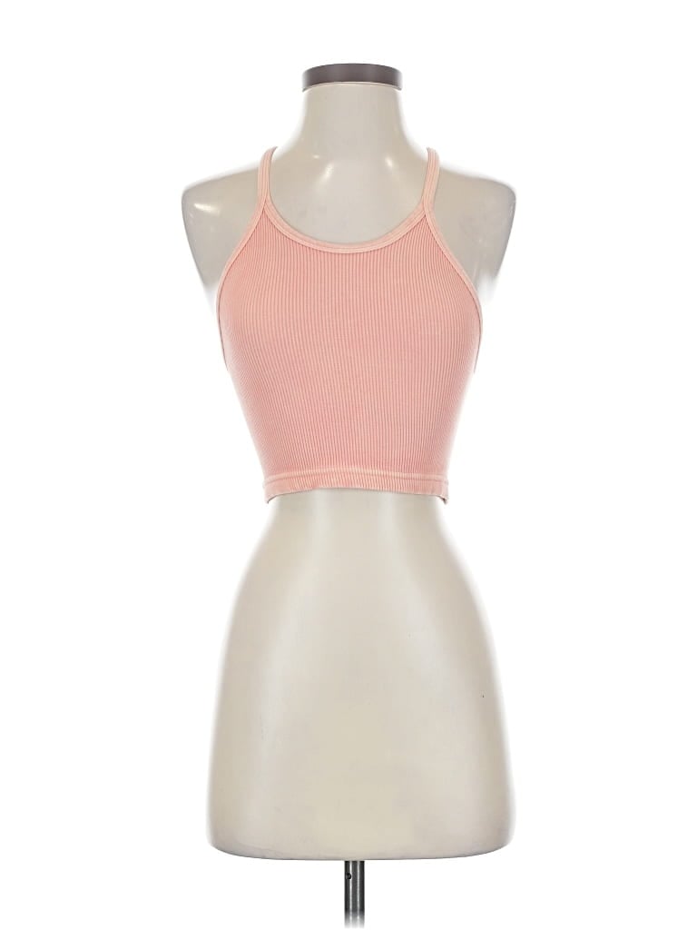 Pre-owned Fp Movement Sleeveless Top Pink Halter Neckline Tops