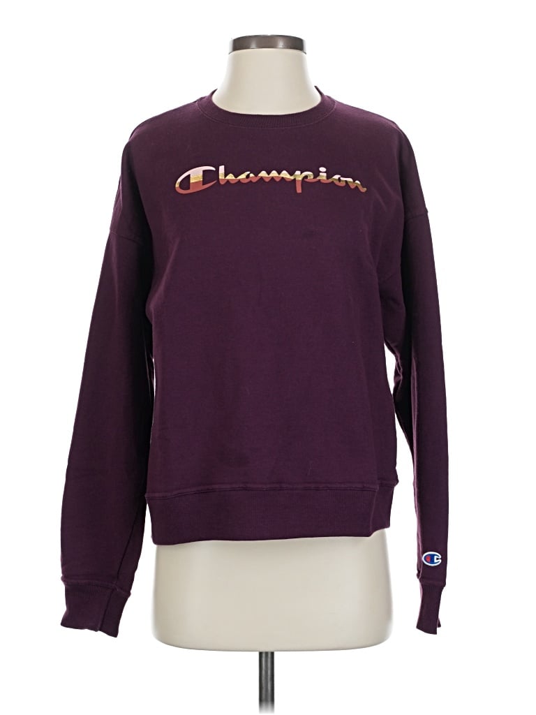 Pre-owned Champion Sweatshirt In Purple