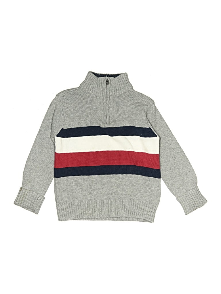 Pre-owned Tommy Hilfiger Kids' Pullover Sweater In Gray