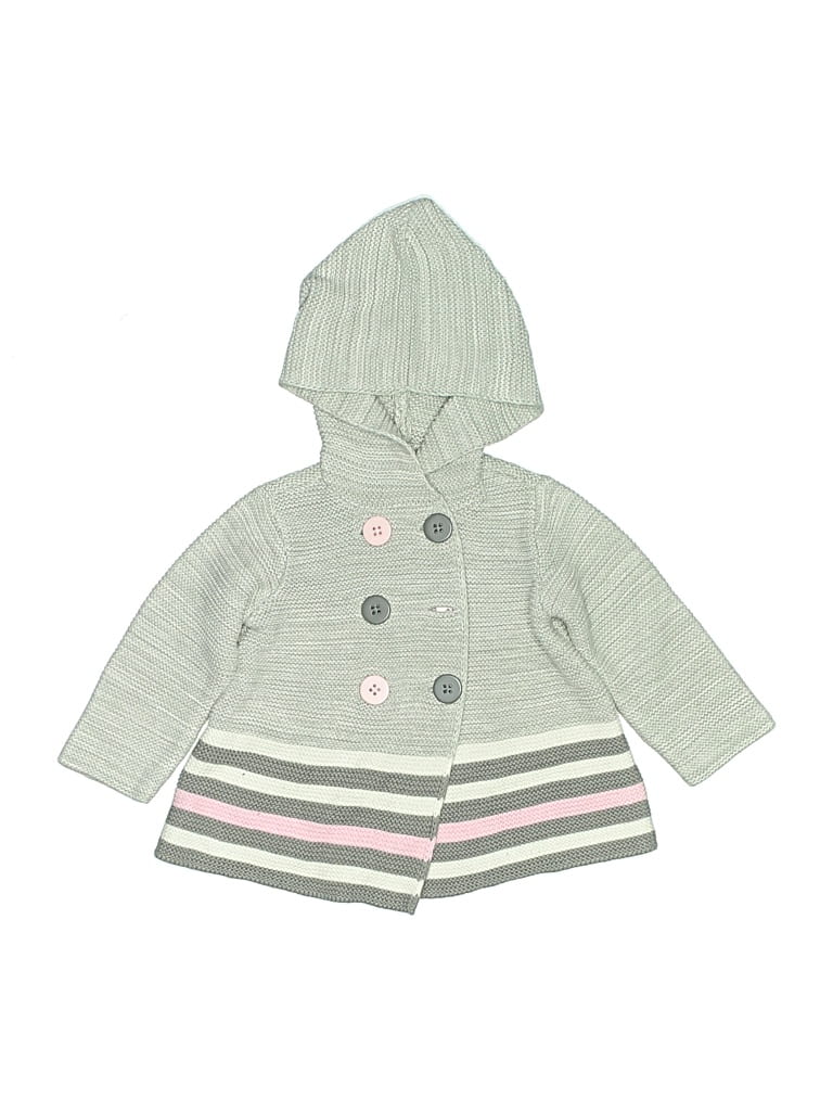 Pre-owned First Impressions Kids' Cardigan Sweater In Green